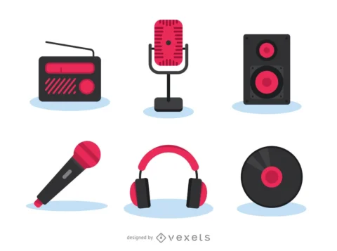 music-gadgets-icon-set-d48b19